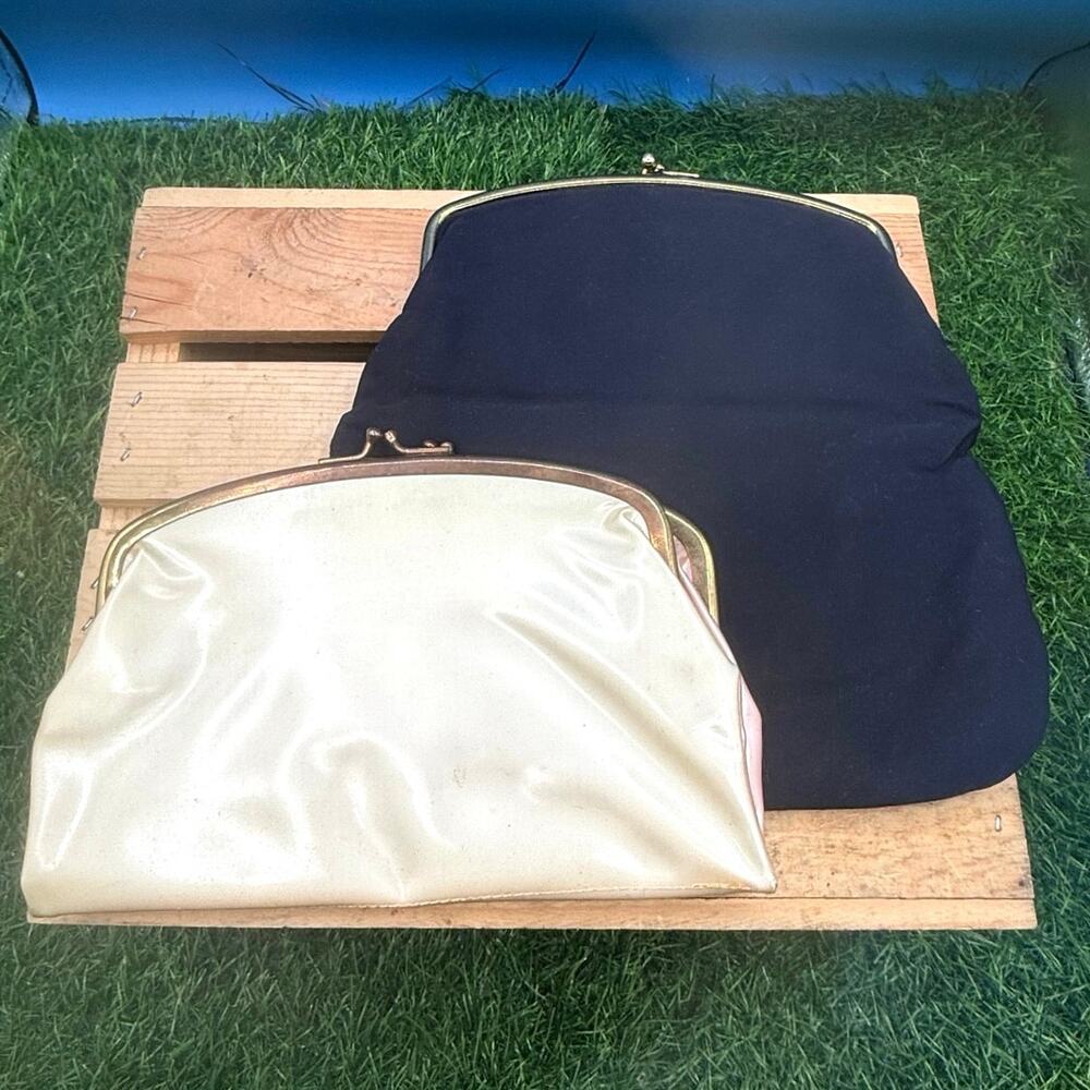 Vintage Mid-Century Envelope Clutches - (Lot of 2)